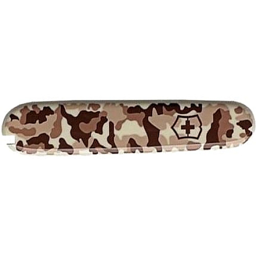 Накладка на нож Victorinox Va+ передняя, с логотипом, 91 мм, камуфляж бежевый.