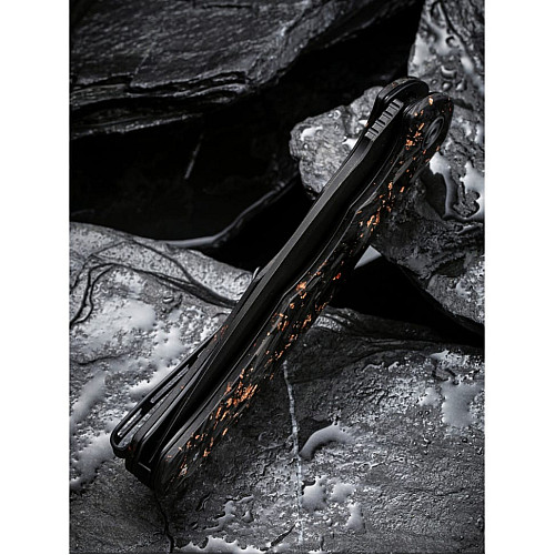 Ніж складаний Civivi Praxis Shredded Carbon Fiber C803I