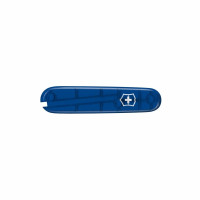 Накладка на ніж Victorinox kVa+ передня, з логотипом,  84 мм, прозора синя