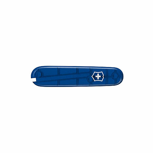 Накладка на ніж Victorinox kVa+ передня, з логотипом,  84 мм, прозора синя