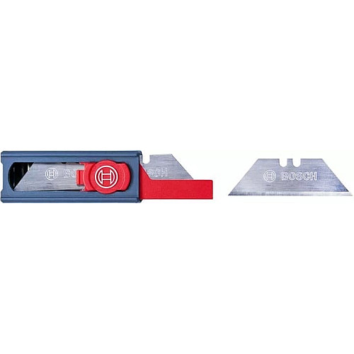 Нож строительный трапециевидный складной Bosch, пластиковый корпус, 253 мм, набор лезвий 13шт