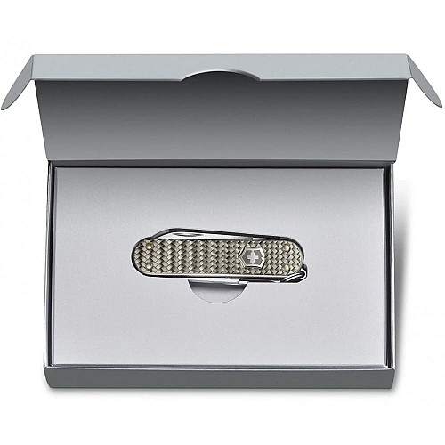 Нож Victorinox Classic SD Precious Alox Infinite Grey 58мм/5функ/рифл/серый