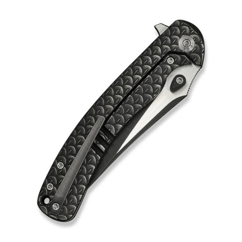 Ніж складаний туристичний Weknife Dracarys, (9.1 см) Böhler M390 / титан 6AL4V чорний