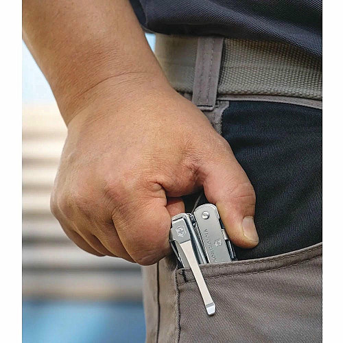 Кліп Victorinox Swisstool Spirit, сріблястий, блістер