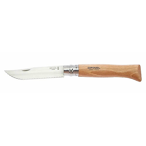 Нож зубчатый Opinel Inox Natural №12 Serrated 002441
