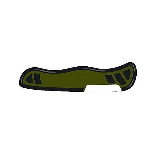 Накладка на нож Victorinox задняя, 111 мм, зеленая с черным.
