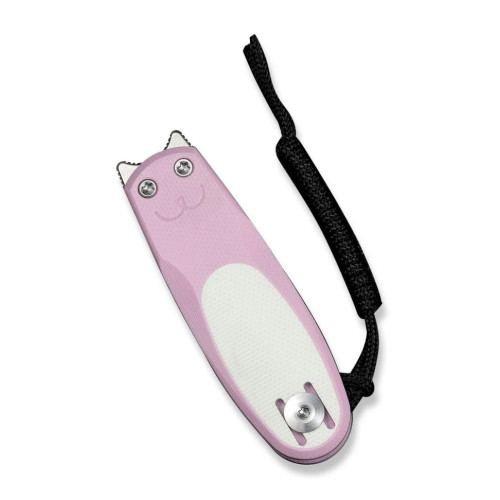 Ніж складаний кишеньковий Civivi Purr, (4.65 см) Nitro-V / G10 рожевий/білий