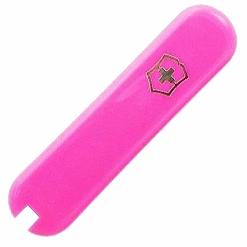 Накладка на ніж Victorinox передня, з логотипом,  58 мм, рожева