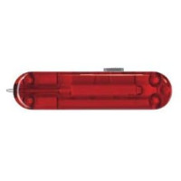 Накладка на ніж Victorinox задня, з ручкою, 58 мм, прозора червона
