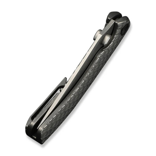 Ніж складаний туристичний Weknife Dracarys, (9.1 см) Böhler M390 / титан 6AL4V сірий