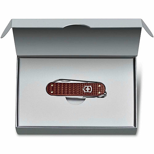 Нож Victorinox Classic SD Precious Alox Hazel Brown 58мм/5функ/рифл/коричневый