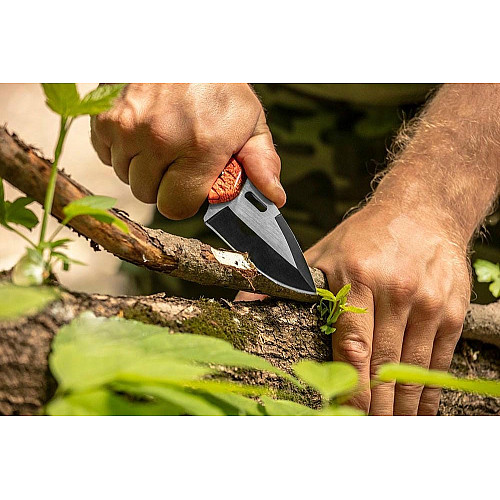 Нож тактический Neo Tools Full Tang, 200мм, лезвие 90мм, рукоятка из алюминия, кремень, чехол