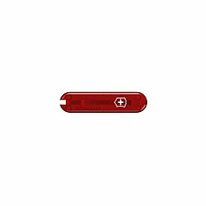 Накладка на ніж Victorinox передня, з логотипом,  58 мм, прозора червона