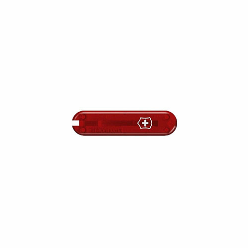 Накладка на ніж Victorinox передня, з логотипом,  58 мм, прозора червона