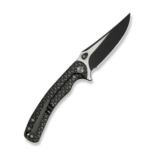 Ніж складаний туристичний Weknife Dracarys, (9.1 см) Böhler M390 / титан 6AL4V чорний
