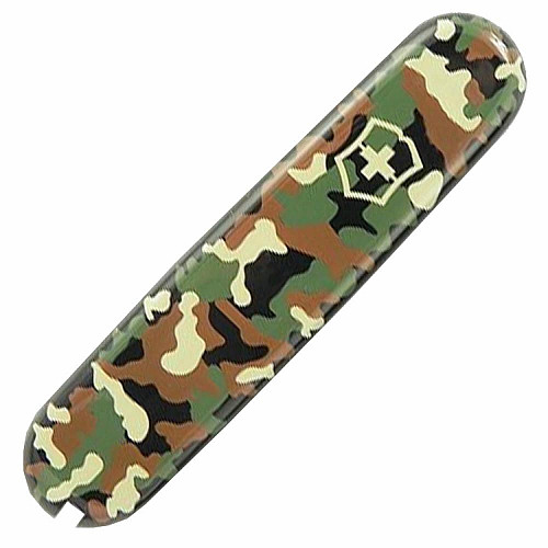 Накладка на нож Victorinox передняя, с логотипом, 91 мм, камуфляж.