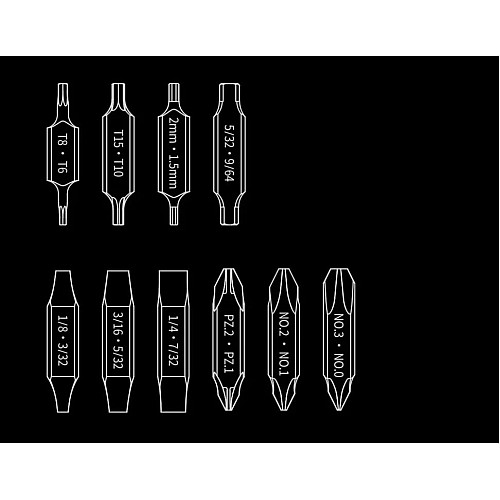 Набір біт для NexTool Flagship Captain та Pocket tool