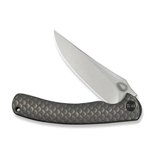 Ніж складаний туристичний Weknife Dracarys, (9.1 см) Böhler M390 / титан 6AL4V сірий