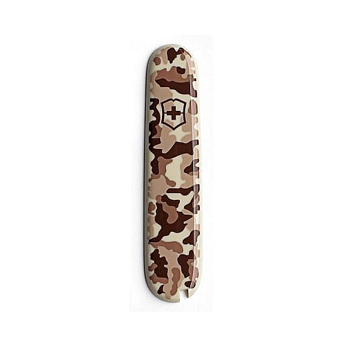 Накладка на нож Victorinox Va+ передняя, с логотипом, 91 мм, камуфляж бежевый.