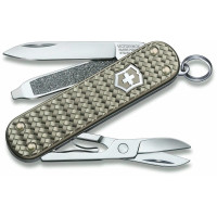 Ніж Victorinox Classic SD Precious Alox Infinite Grey 58мм/5функ/рифл/сірий