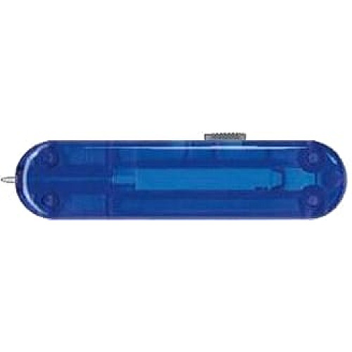 Накладка на нож Victorinox задняя, с ручкой, 58 мм, прозрачная синяя