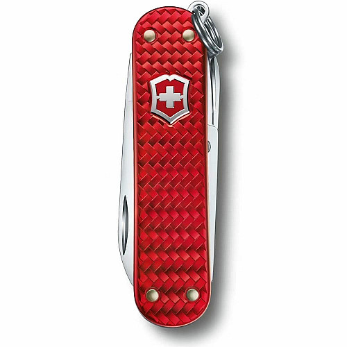 Нож Victorinox Classic SD Precious Alox Iconic Red 58мм/5функ/рифл/красный