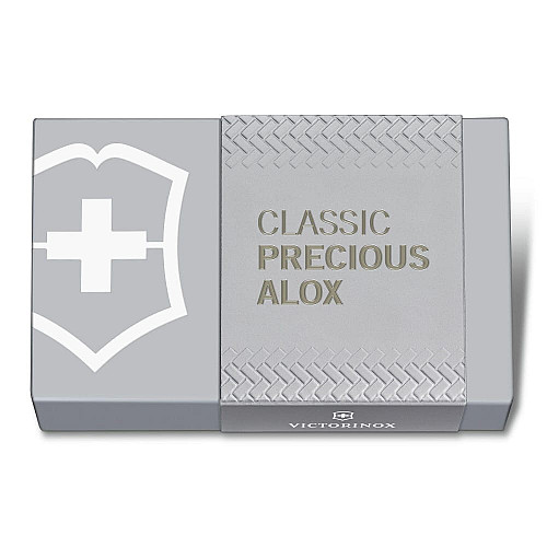Нож Victorinox Classic SD Precious Alox Infinite Grey 58мм/5функ/рифл/серый