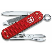 Нож Victorinox Classic SD Precious Alox Iconic Red 58мм/5функ/рифл/красный