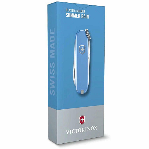 Ніж Victorinox Classic SD Colors Summer Rain 58мм/7функ/синій