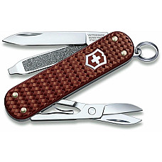 Нож Victorinox Classic SD Precious Alox Hazel Brown 58мм/5функ/рифл/коричневый