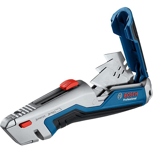 Ніж будівельний трапецієподібний складний Bosch, корпус пластик, 253мм