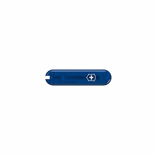 Накладка на ніж Victorinox передня, з логотипом,  58 мм, прозора синя