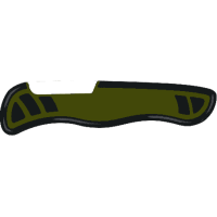 Накладка на ніж Victorinox задня, 111 мм, зелена з чорним