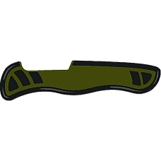 Накладка на нож Victorinox задняя, 111 мм, зеленая с черным.