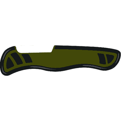 Накладка на нож Victorinox задняя, 111 мм, зеленая с черным.