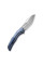 Ніж складаний туристичний WE Knife Ignio Mystery Box, (8.39 см) CPM 20CV / 6AL4V Titanium синій