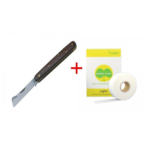 Прививочный нож TINA 640/10 (Германия) + Лента прививки Buddy Tape BT60-40