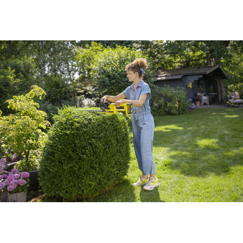 Кущоріз акумуляторний Karcher HGE 2-18 18В лезо 45см крок різу 18мм 2.34кг без АКБ та ЗП