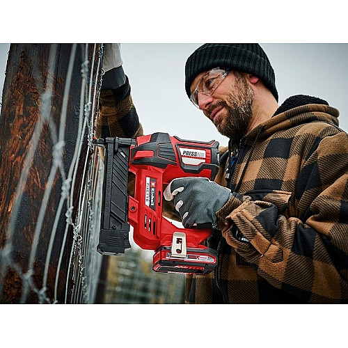 Степлер аккумуляторный Einhell Professional FIXETTO 18/38 Solo PXC 18В под скобы 10-38мм 60п/мин 2.8кг без АКБ и ЗП