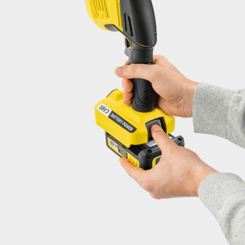 Ножиці для трави акумуляторні Karcher GSH 18-20 Battery 18В + насадка кущоріз 20см крок різу 10мм 1.15кг без АКБ та ЗП