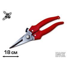 Ножиці 180 мм із прямим лезом, INOX (12GL010)