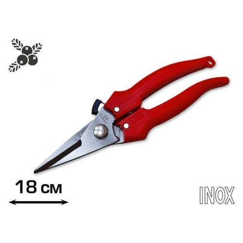 Ножиці 180 мм із прямим лезом, INOX (12GL010)