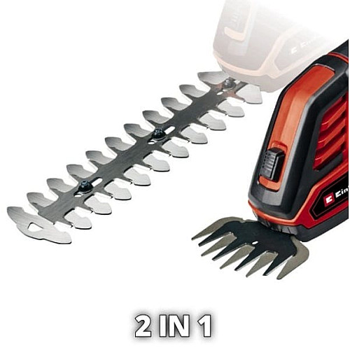 Ножницы для аккумуляторной травы Einhell GE-CG 18/100 Li-Solo 18В PXC 10см шаг реза 8мм 1.06кг (без АКБ и ЗП)