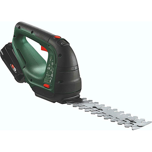 Bosch Ножницы для травы аккумуляторные AdvancedShear 18V-10 + насадка кусторез 10/20см шаг реза 8мм 1xPBA 2.0Ah 2.45кг
