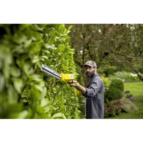 Кущоріз акумуляторний Karcher HGE 2-18 18В лезо 45см крок різу 18мм 125° 3.3кг без АКБ та ЗП
