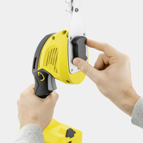 Ножиці для трави акумуляторні Karcher GSH 18-20 Battery 18В + насадка кущоріз 20см крок різу 10мм 1.15кг без АКБ та ЗП