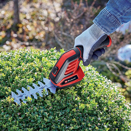 Einhell Ножницы для травы и кустов аккумуляторные GC-CG 36/70 Li, 3.6В, акб 2Ач, рез 7/11см, шаг реза 8мм, телескопическая ручка, 0.61 кг
