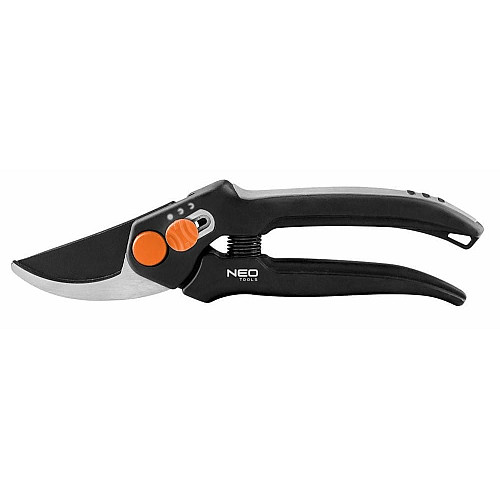 Секатор плоскостной Neo Tools, D реза 15мм, 185мм, 164г