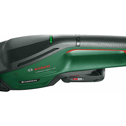 Кусторез аккумуляторный Bosch UniversalHedgeCut 18V-50 18В АКБ 1х2.5А·час 50мм шаг реза 20мм ЗП AL1830CV 2.6кг