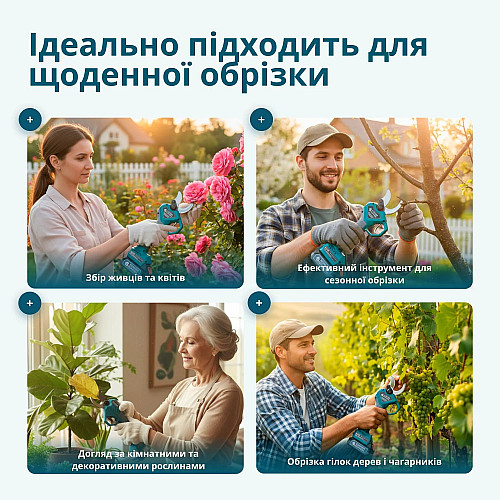 Секатор акумуляторний Konner&Sohnen KS CPS20V-40 CASE 20В акб 1х2А·год d 20-40мм ЗП кейс 1.0кг